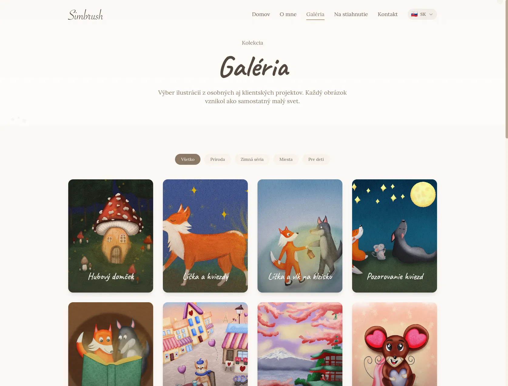 Simbrush galéria ilustrácií