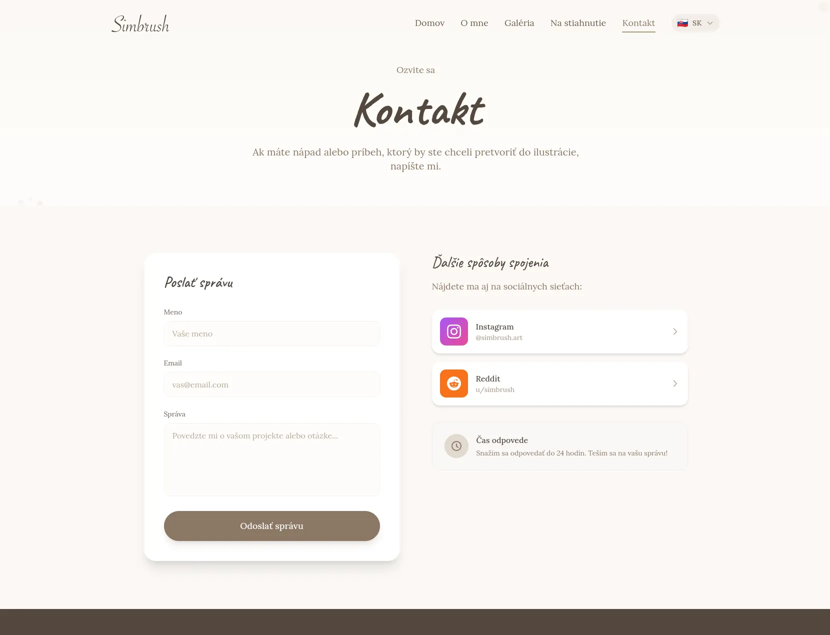 Simbrush admin panel