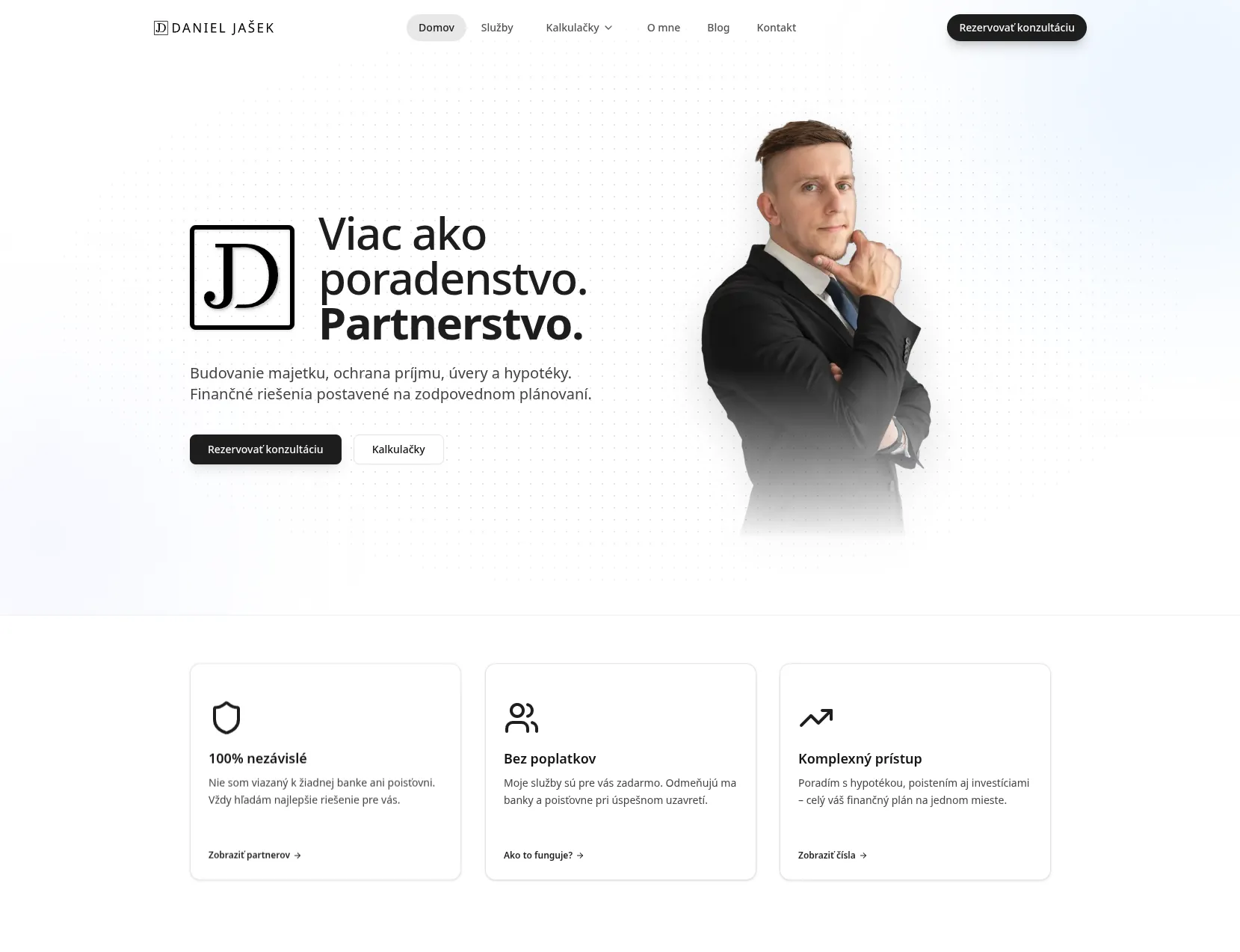 Daniel Jašek finančný poradca web